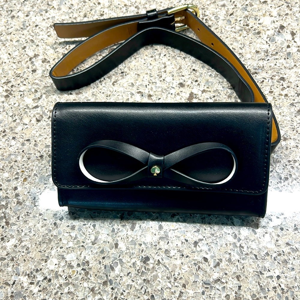 Kate Spade Black Bow Belt Bag